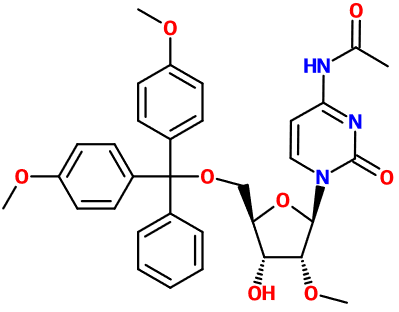 (image for) MC080628 5'-O-DMT-N4-Acetyl-2'-O-Methyl-cytidine